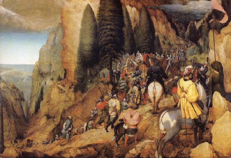 BRUEGEL, Pieter the Elder The Conversion of St.Paul oil painting picture